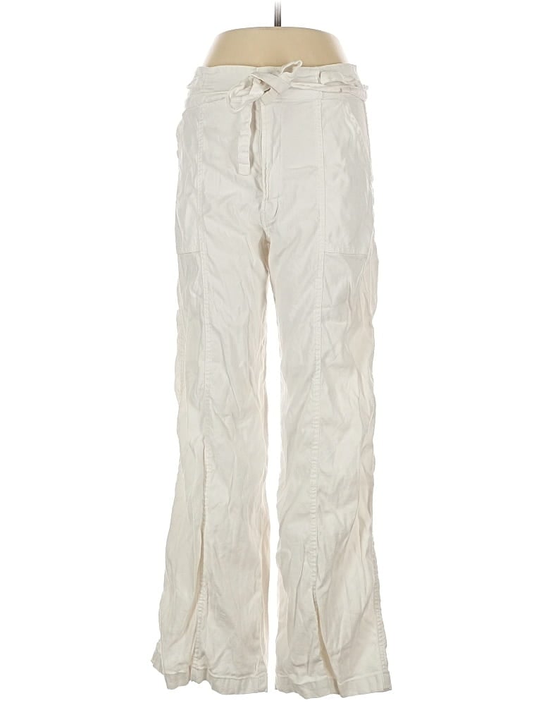 Pre-owned Hudson Linen Pants In White