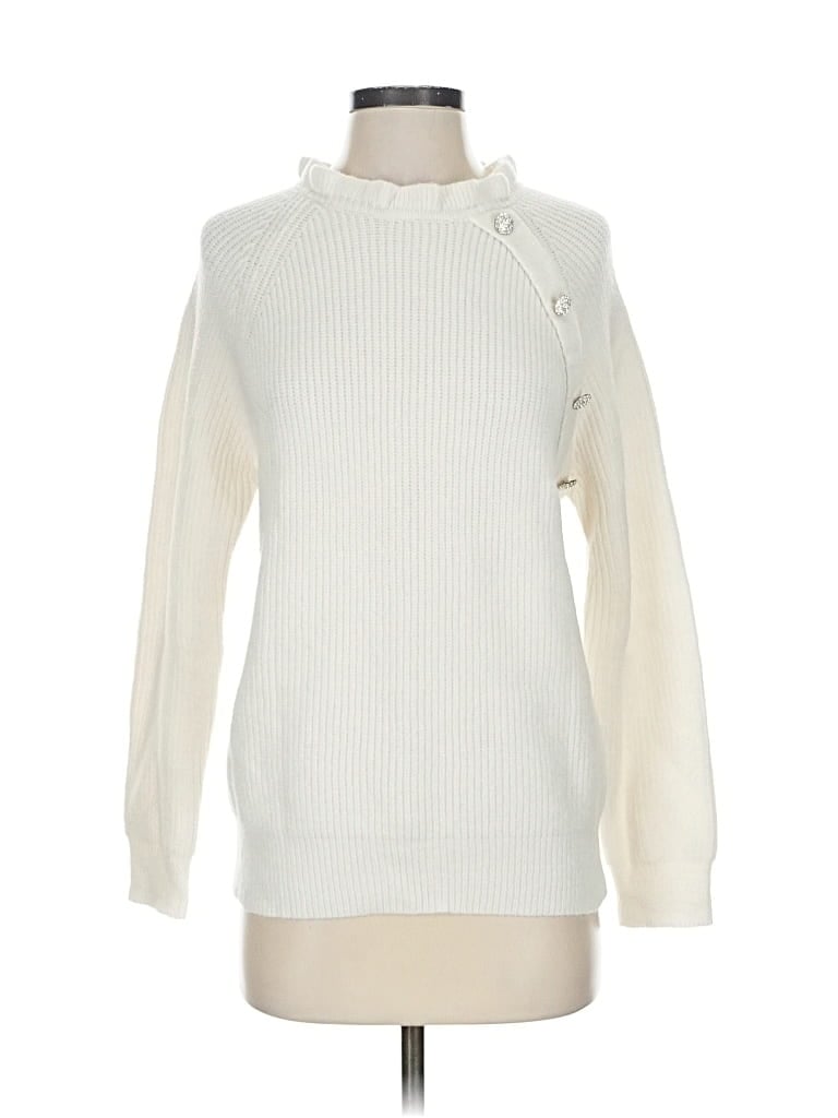 Pre-owned Btfbm Pullover Sweater In White