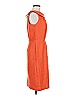 Karin Stevens 100% Polyester Solid Orange Casual Dress Size 6 - photo 4