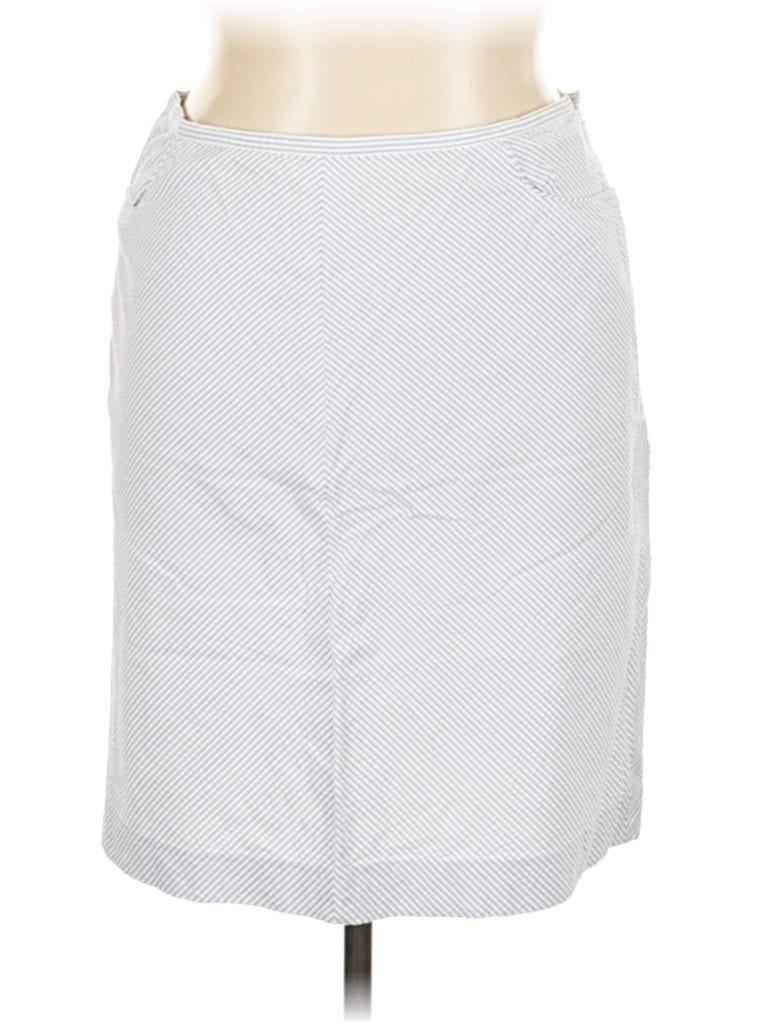 Pre-owned Ann Taylor Casual Skirt In Silver
