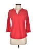 MICHAEL Michael Kors Red 3/4 Sleeve Top Size M - photo 1