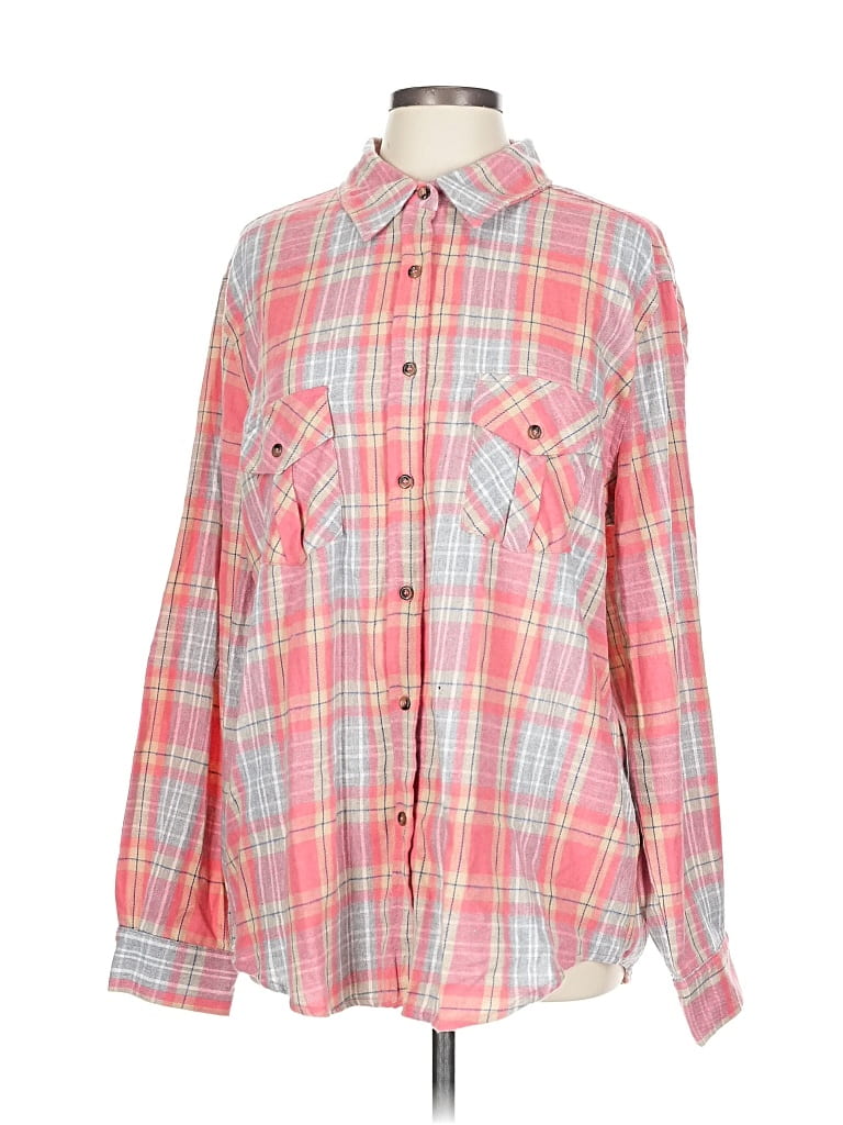 Click to view more detailed imagery on our partner's website Pre-owned P.s. Kate Long Sleeve Button Down Shirt In Pink