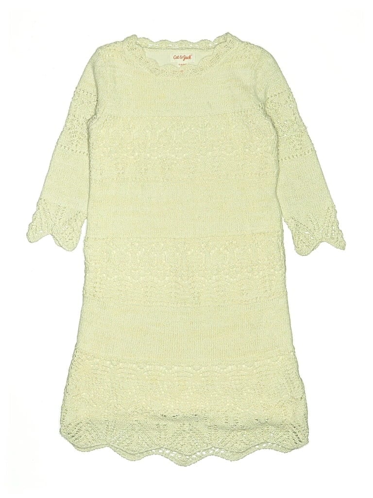 Pre-owned Cat & Jack Kids' Dress In Green
