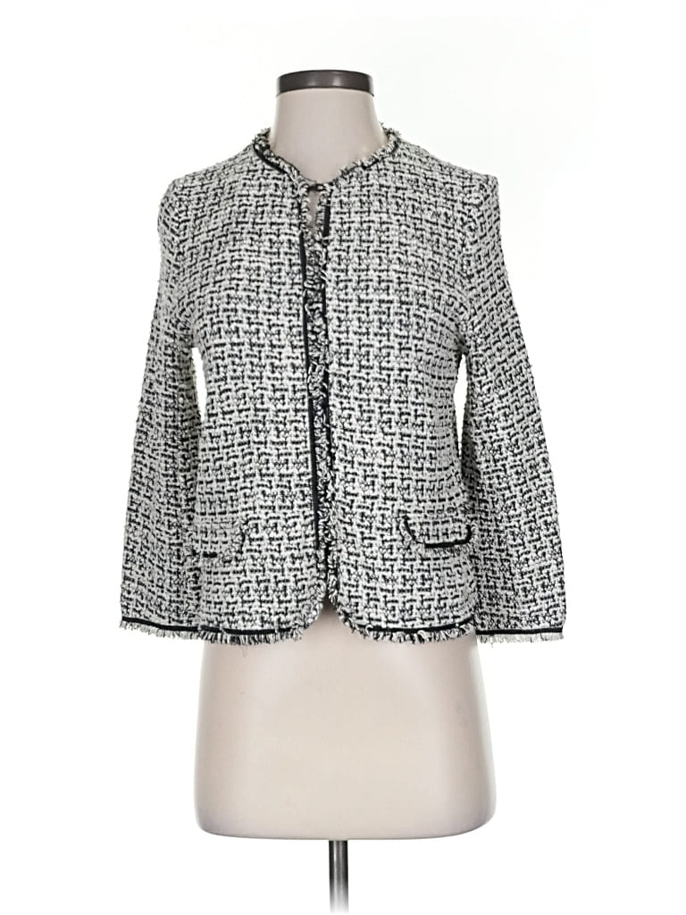 Pre-owned Max Studio Blazer Jacket In Gray