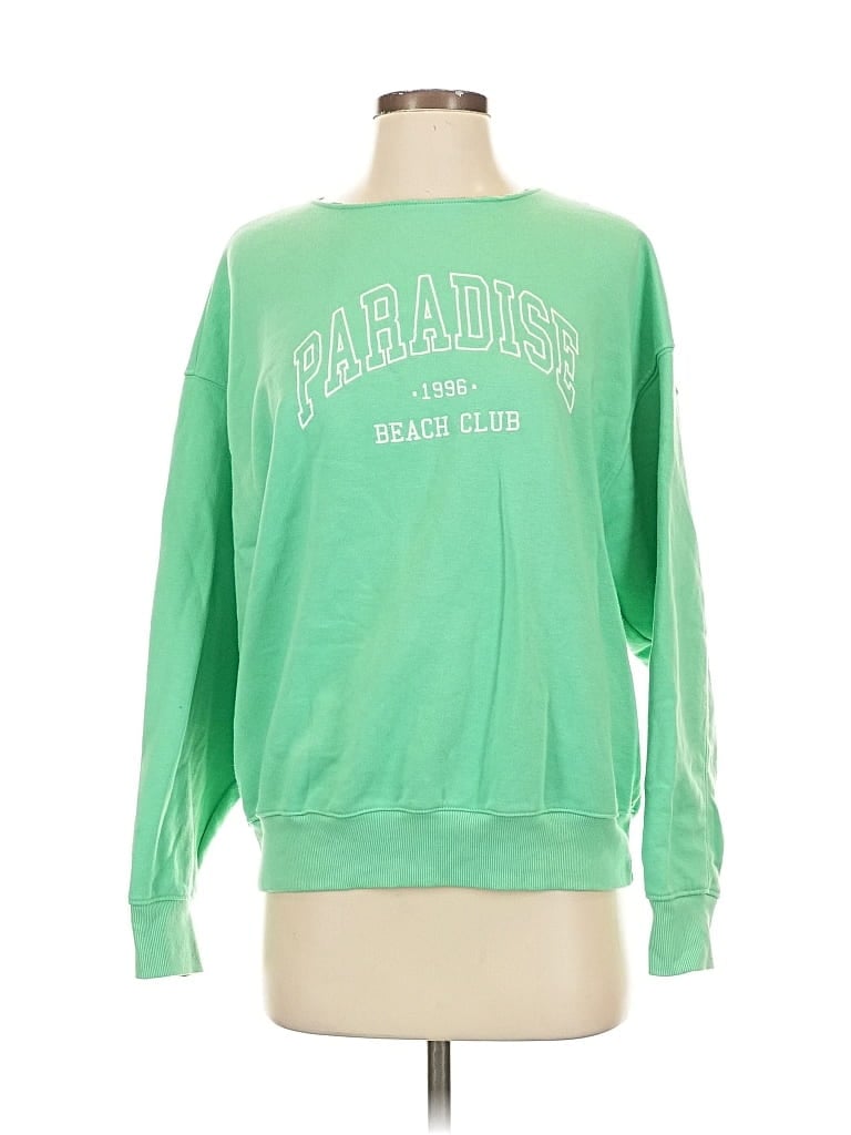 Pre-owned Wild Fable Sweatshirt In Green
