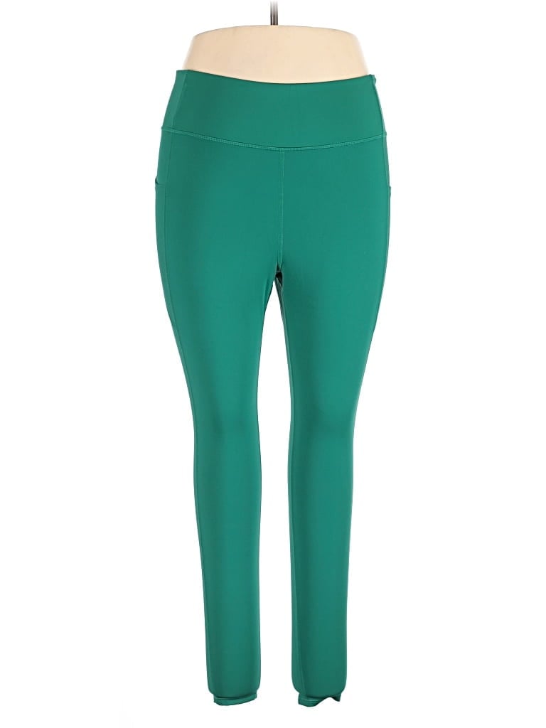 Pre-owned H&m Active Pants In Green