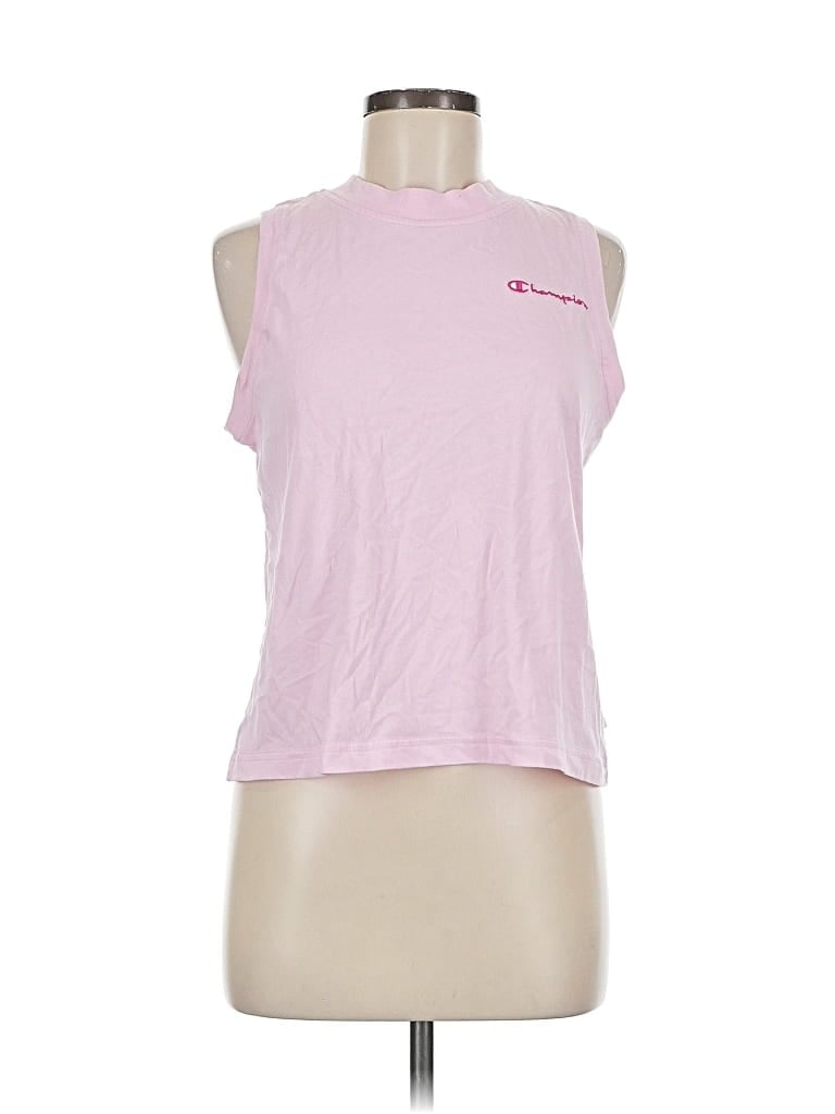 Click to view more detailed imagery on our partner's website Pre-owned Champion Sleeveless T-shirt In Pink