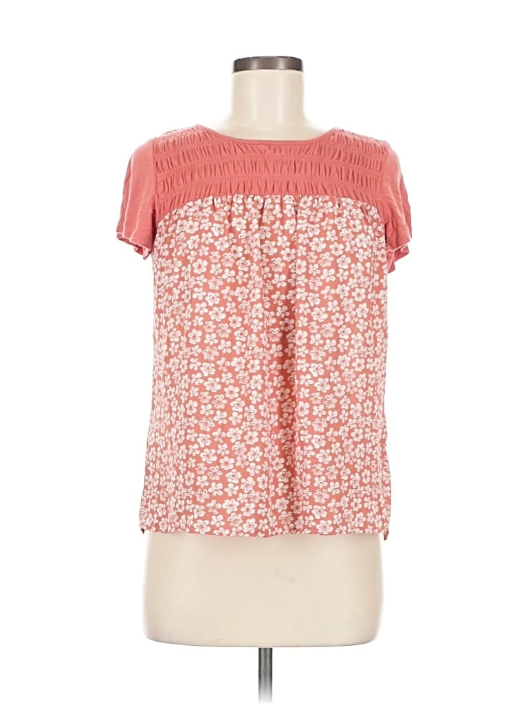 Pre-owned Sonoma Goods For Life Short Sleeve Blouse In Red