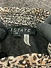1.State 100% Polyester Animal Print Silver Short Sleeve Blouse Size M - photo 7