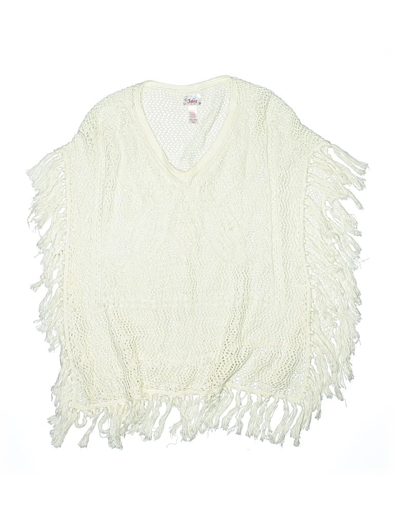 Pre-owned Justice Kids' Swimsuit Cover Up In White