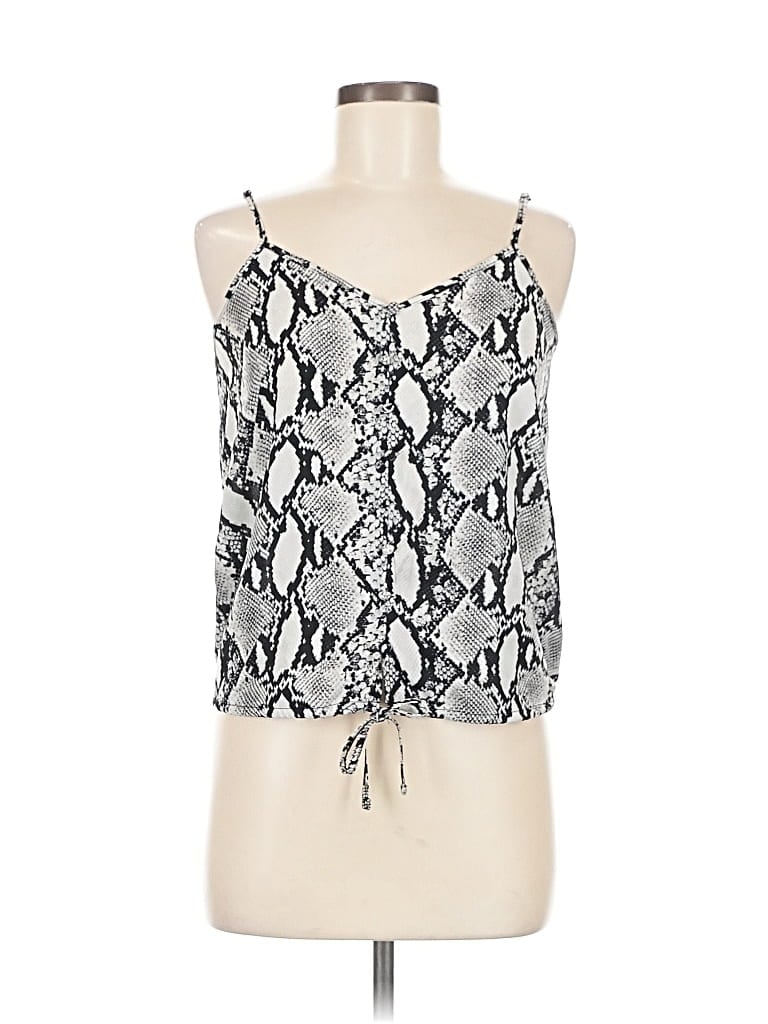 Pink Rose Sleeveless Blouse In Multi