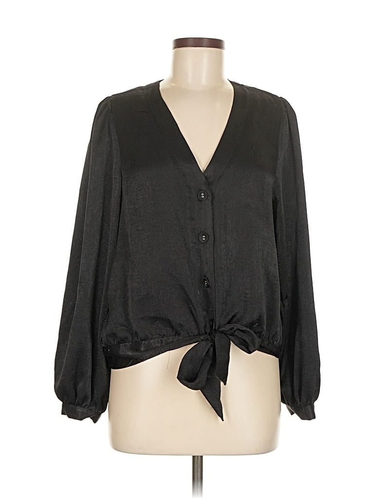 LAUNDRY BY SHELLI SEGAL Pre-owned Long Sleeve Blouse In Black