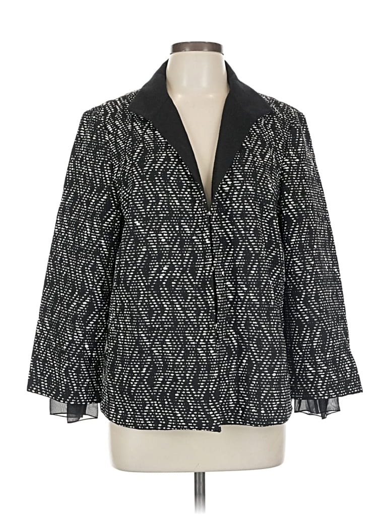 Pre-owned Lafayette 148 Blazer Jacket In Black