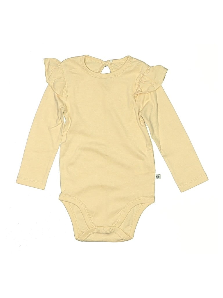 Pre-owned Honest Baby Clothing Babies' Long Sleeve Onesie In Gold