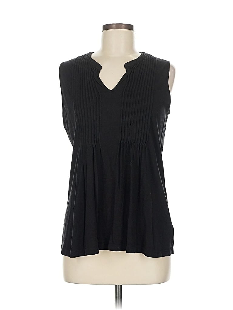 Pre-owned Jones New York Signature Sleeveless T-shirt In Black