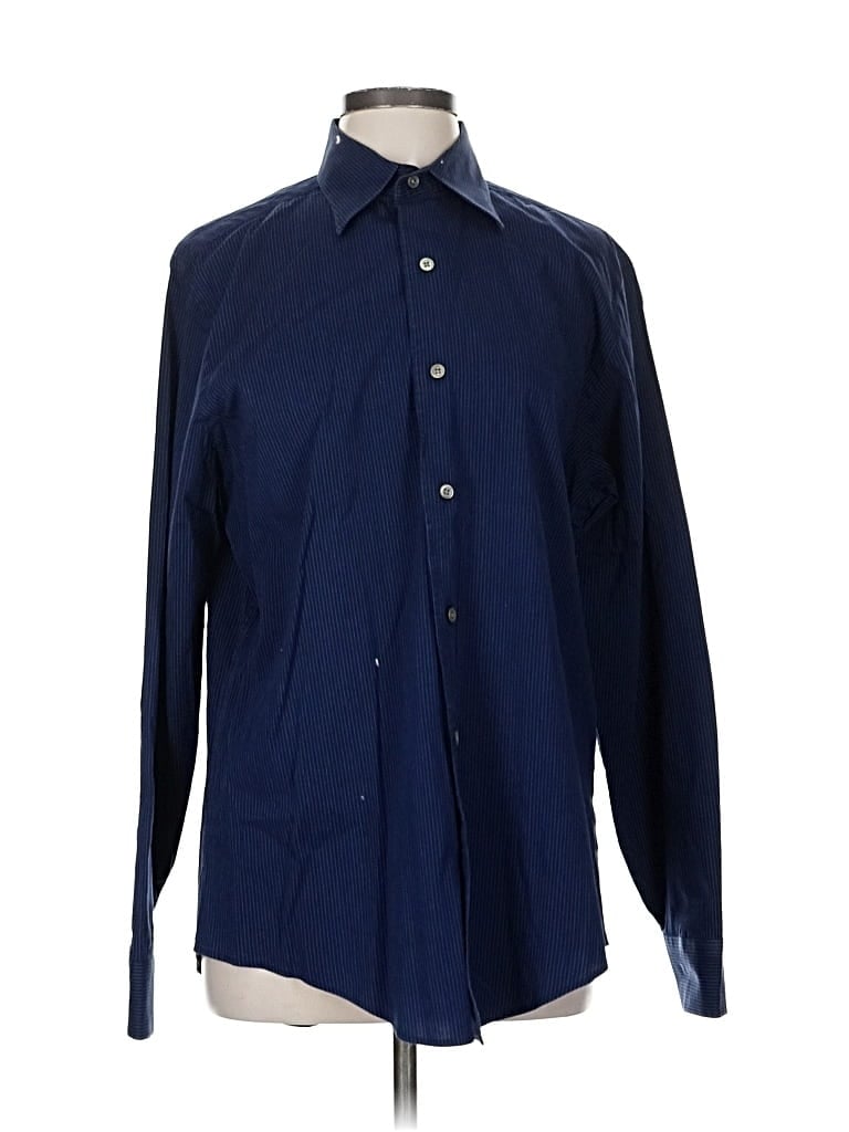 Pre-owned Banana Republic Long Sleeve Button Down Shirt In Blue
