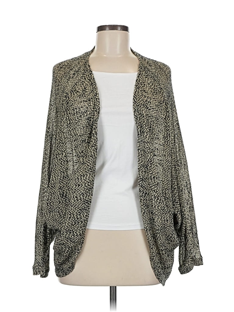 Pre-owned Active Cardigan Sweater In Gray
