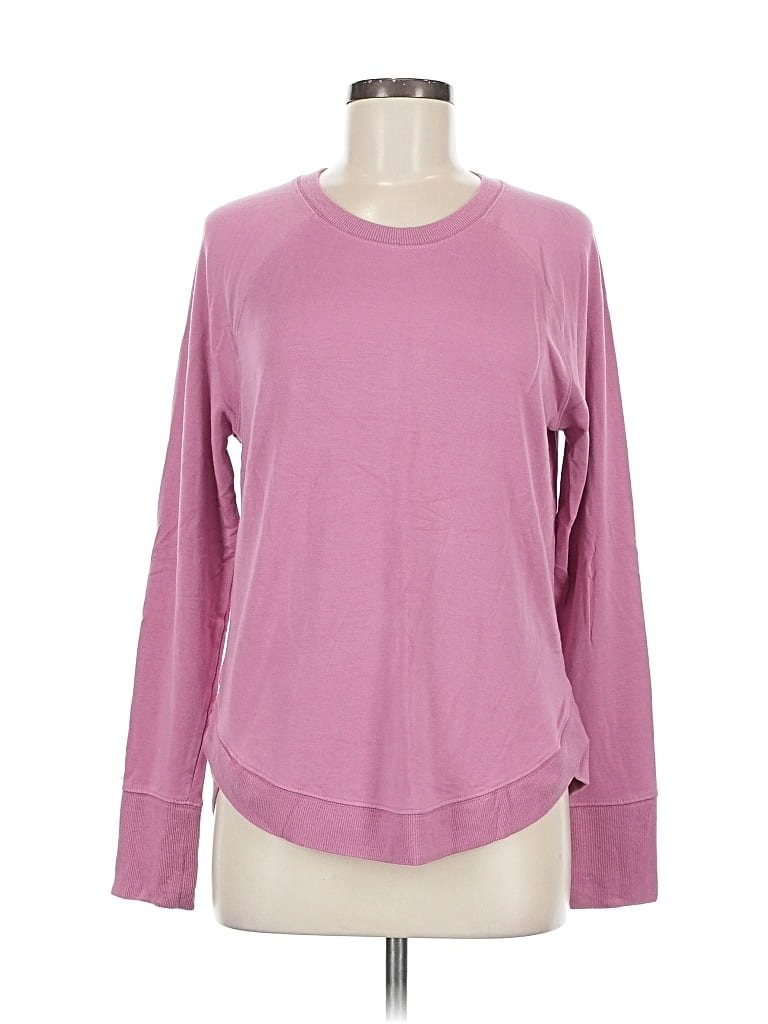 Pre-owned Athleta Long Sleeve T-shirt In Pink