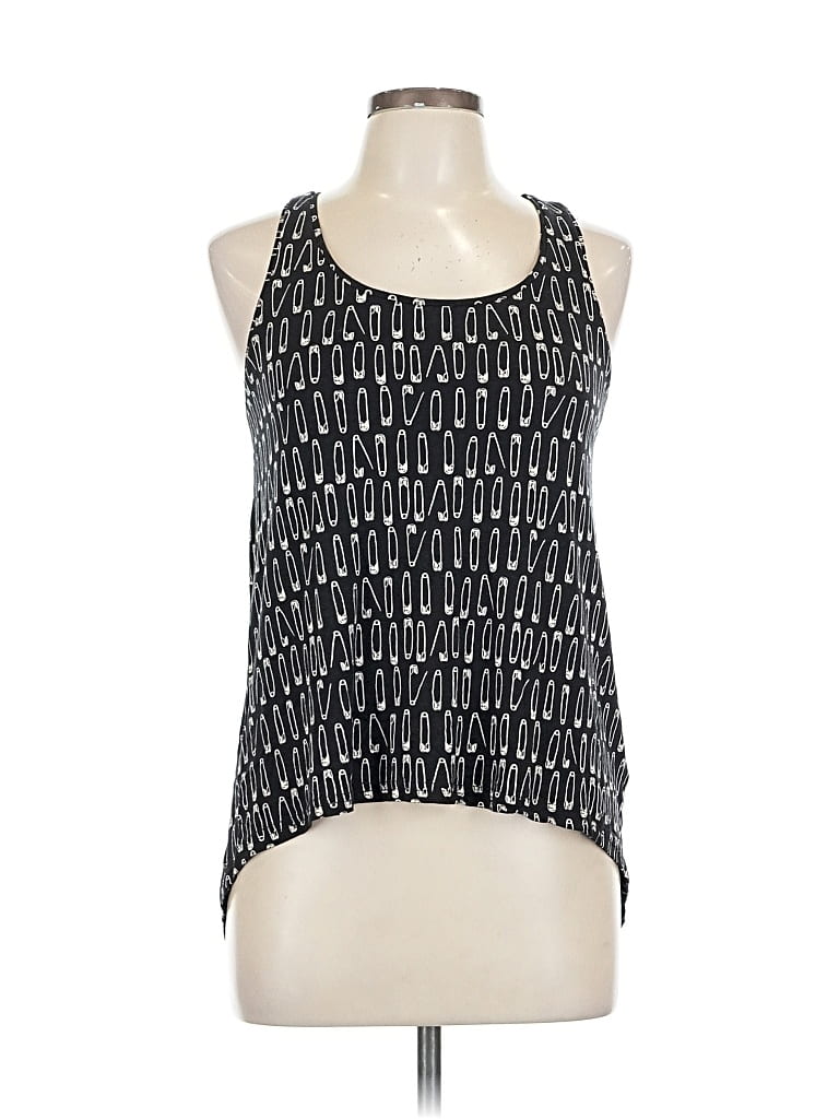 Pre-owned Divided By H&m Tank Top Black Halter Neckline Tops