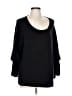 French Connection Black Silver Pullover Sweater Size L - photo 1