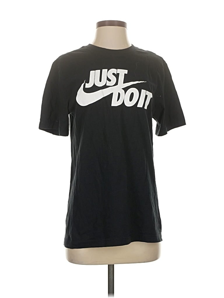 Pre-owned Nike Short Sleeve T-shirt In Black