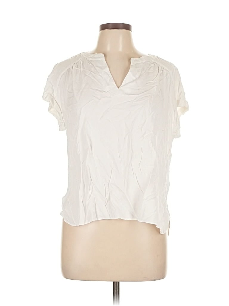 Pre-owned Rose + Olive Short Sleeve T-shirt In White