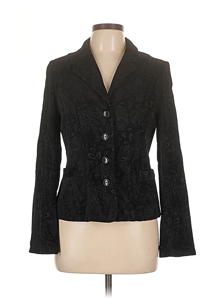 Pre-owned Croft & Barrow Blazer Jacket In Black