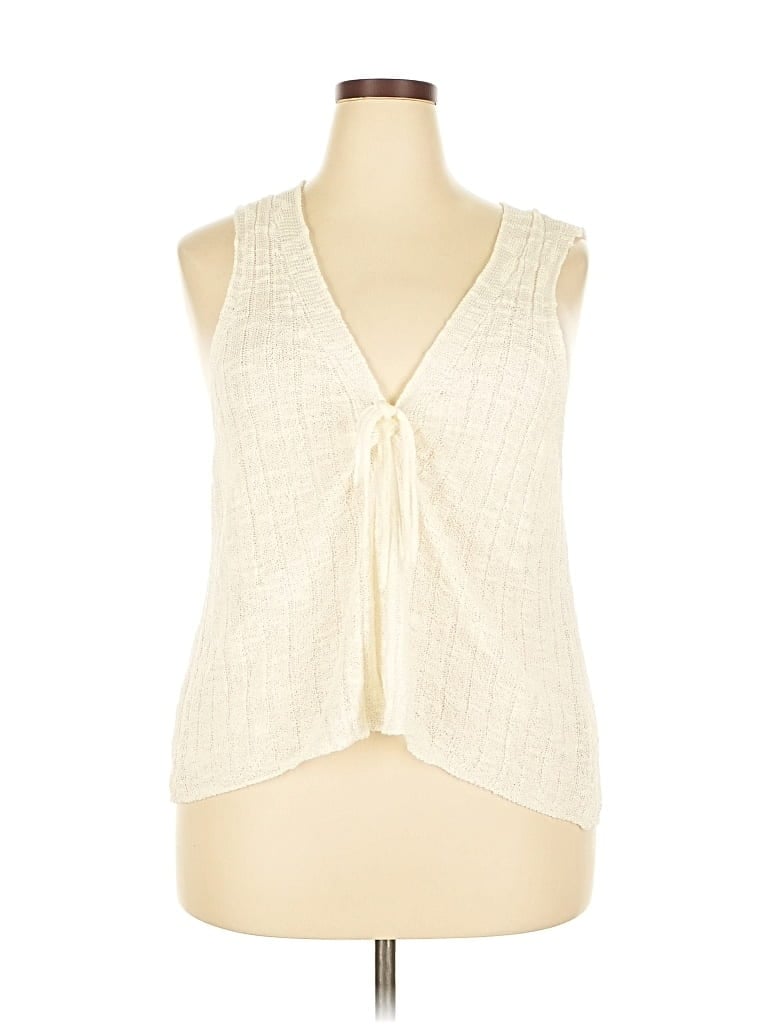 Pre-owned Asos Design Sleeveless Blouse In White