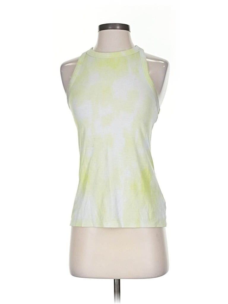 Pre-owned Active By Old Navy Tank Top Green Halter Neckline Tops
