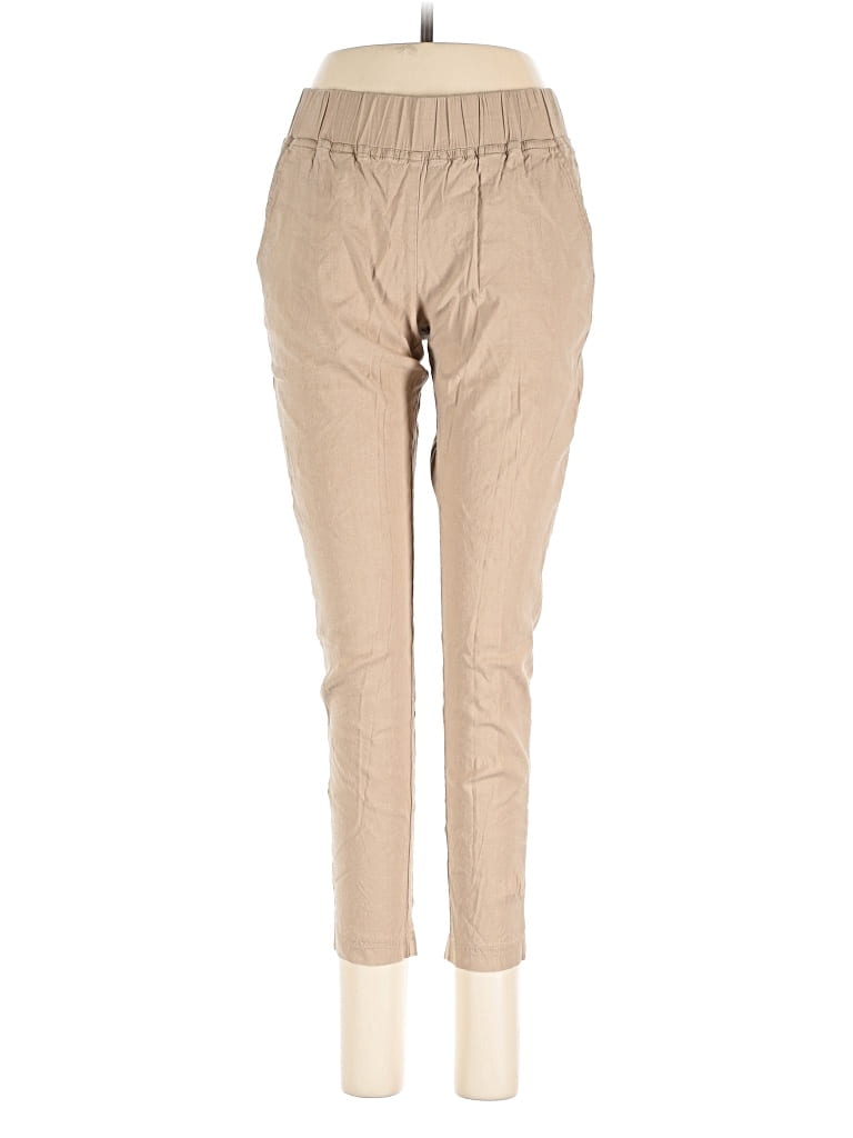 Pre-owned Assorted Brands Linen Pants In Brown