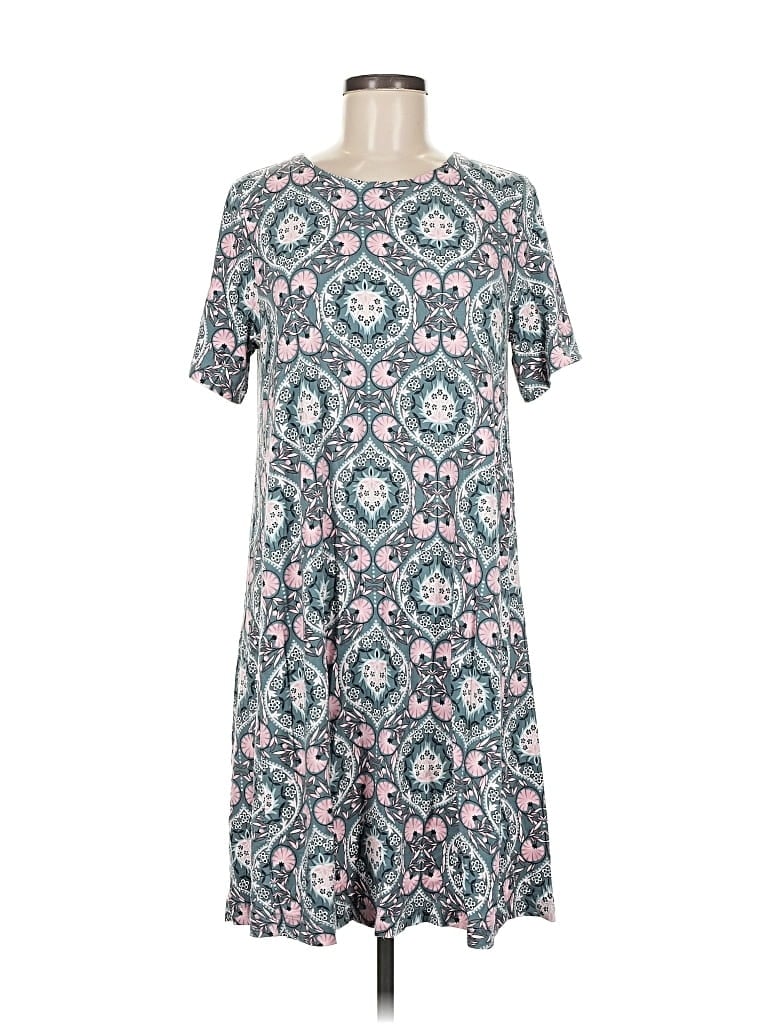 Pre-owned Ann Taylor Loft Outlet Casual Dress In Blue