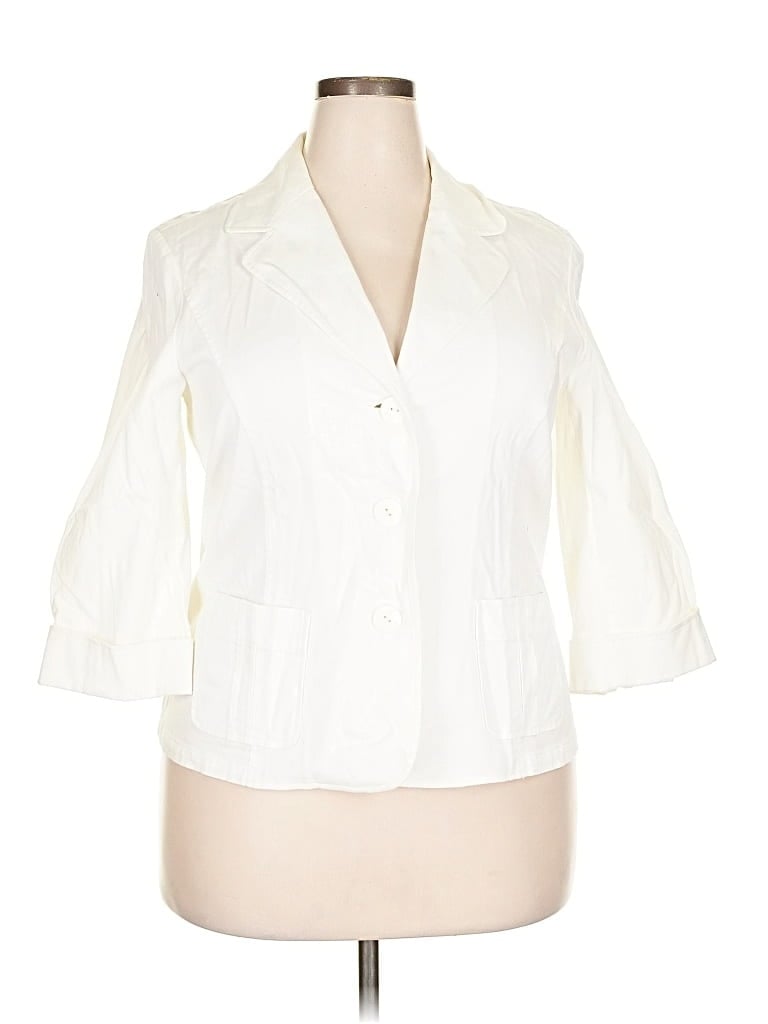 Pre-owned Monterey Bay Clothing Company Blazer Jacket In White