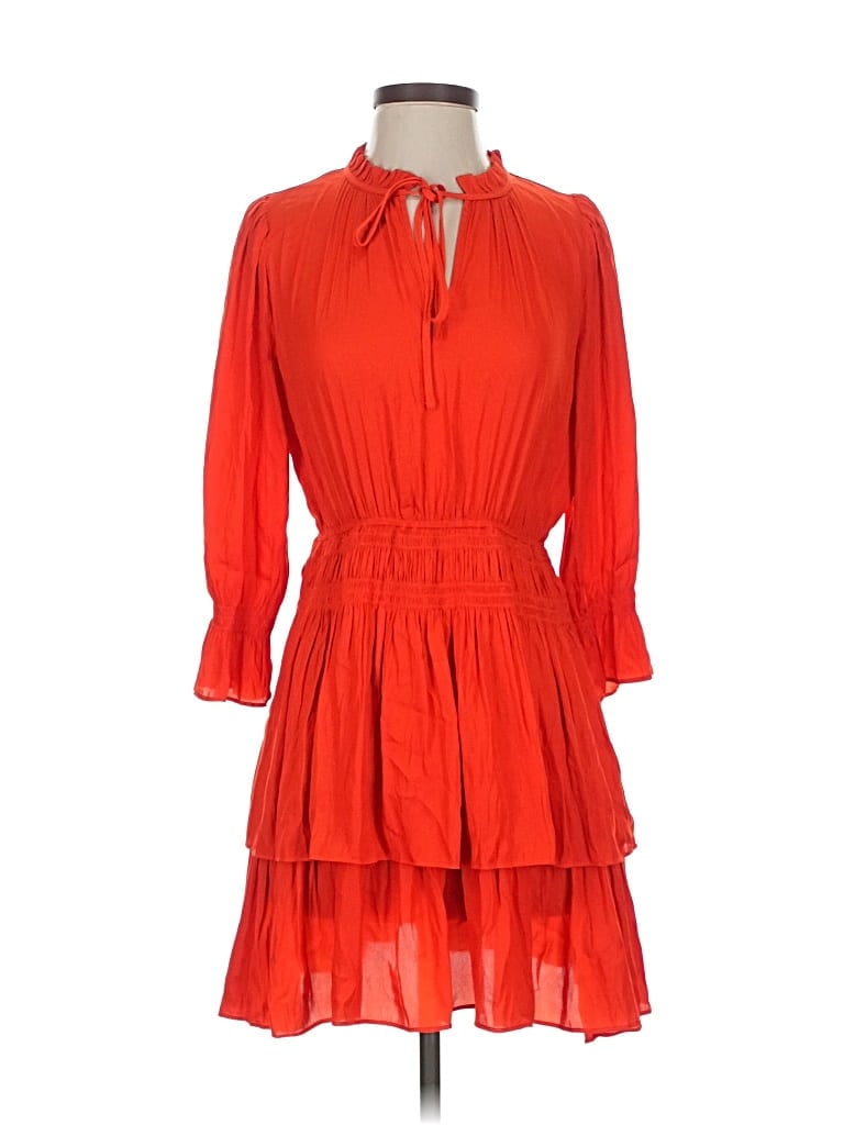 Pre-owned J By Joie Casual Dress In Orange