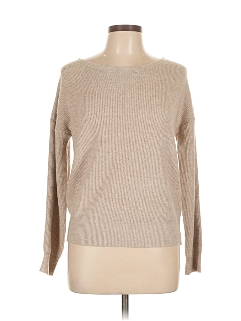 Pre-owned Hem & Thread Pullover Sweater In Brown
