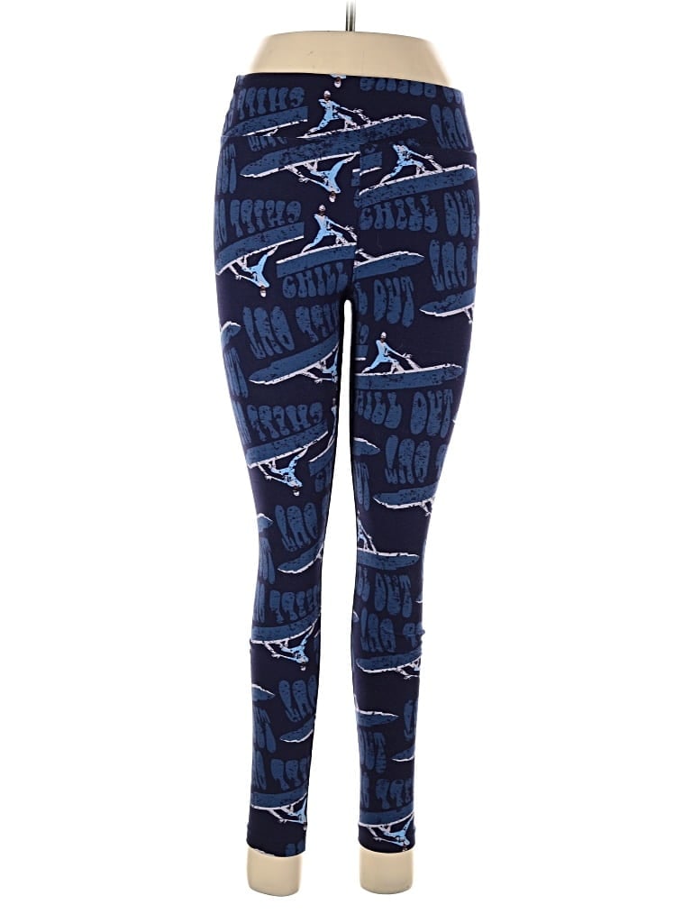 Pre-owned Lularoe Leggings In Blue