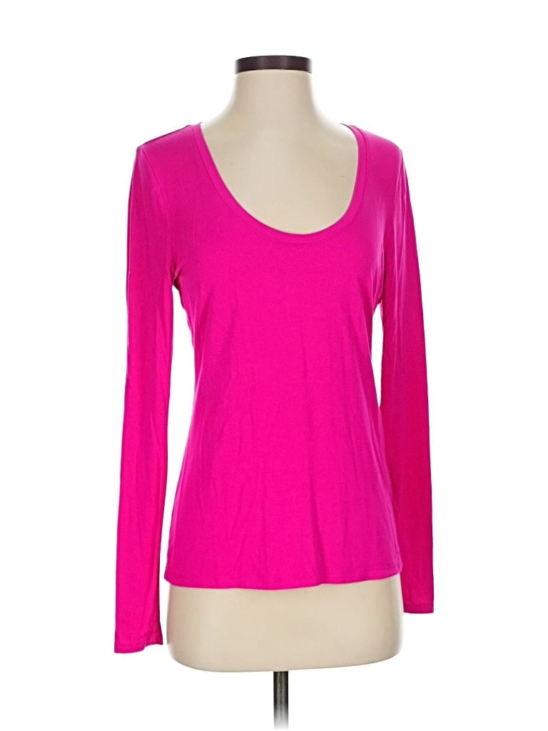 Pre-owned Inc International Concepts Long Sleeve T-shirt In Pink