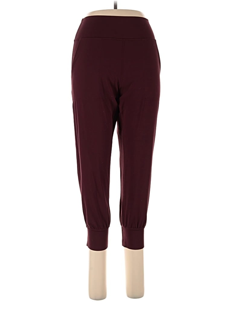 Pre-owned Lululemon Athletica Active Pants In Burgundy