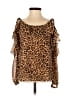 Lovers + Friends 100% Polyester Brown Long Sleeve Blouse Size XXS - photo 1