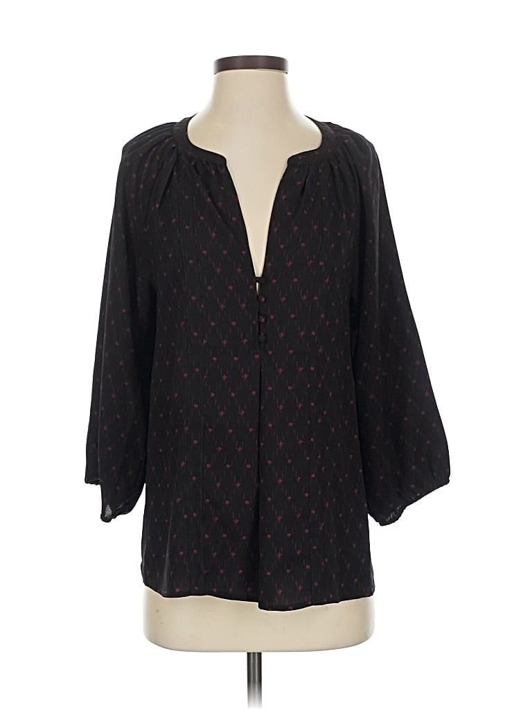 Pre-owned Joie 3/4 Sleeve Blouse In Black