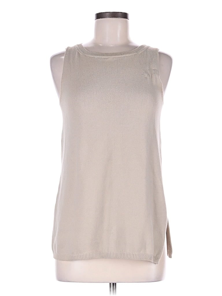 Pre-owned Max Mara Sleeveless Blouse In Brown