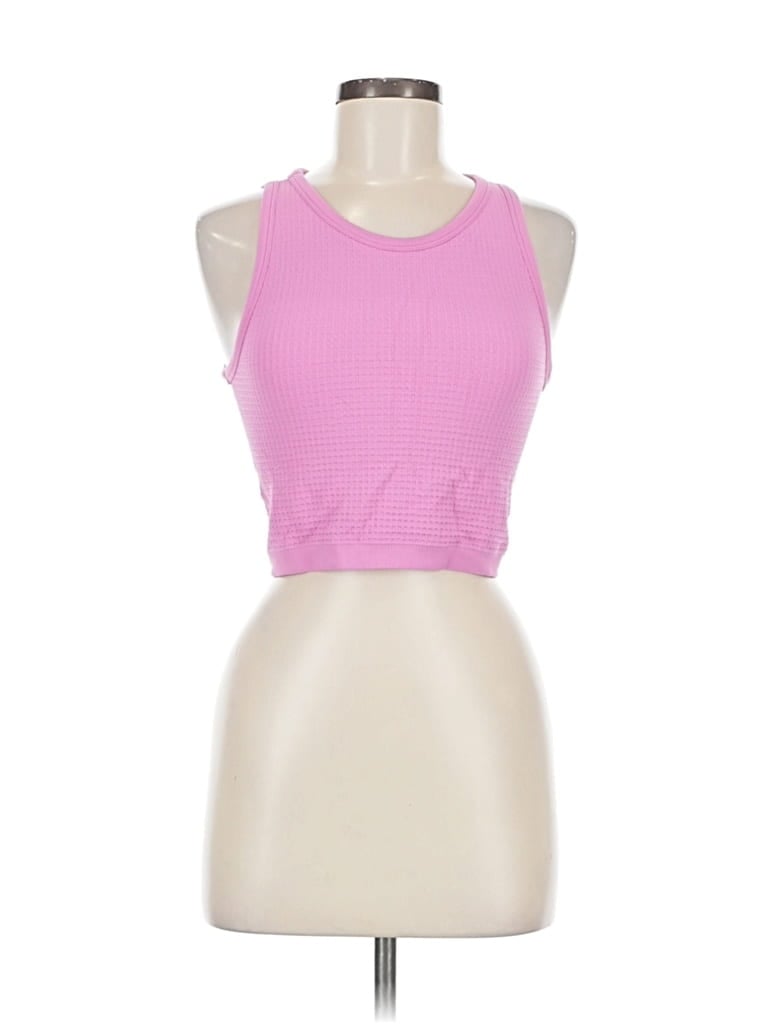 Pre-owned By Together Tank Top Pink Halter Neckline Tops
