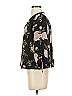 Soho 100% Polyester Floral Black 3/4 Sleeve Blouse Size S - photo 5