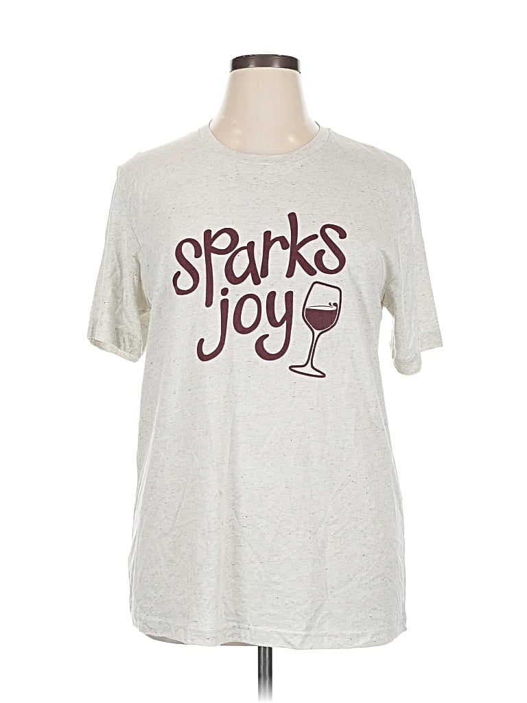 Pre-owned Assorted Brands Short Sleeve T-shirt In Silver