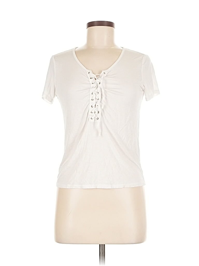 Pre-owned Garage Short Sleeve T-shirt In White