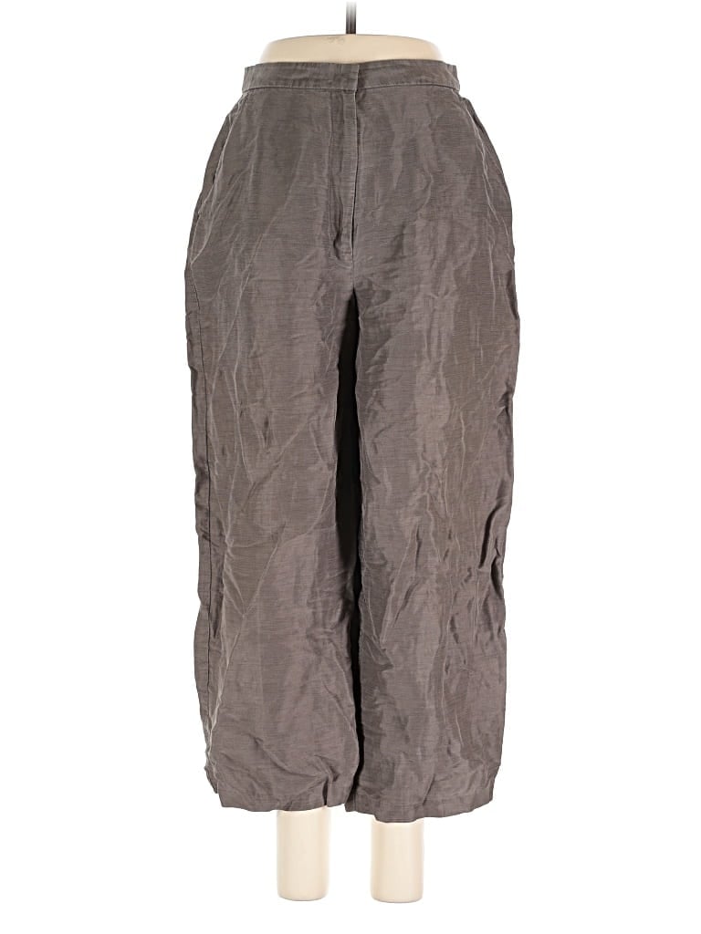 Pre-owned Eileen Fisher Cargo Pants In Gray