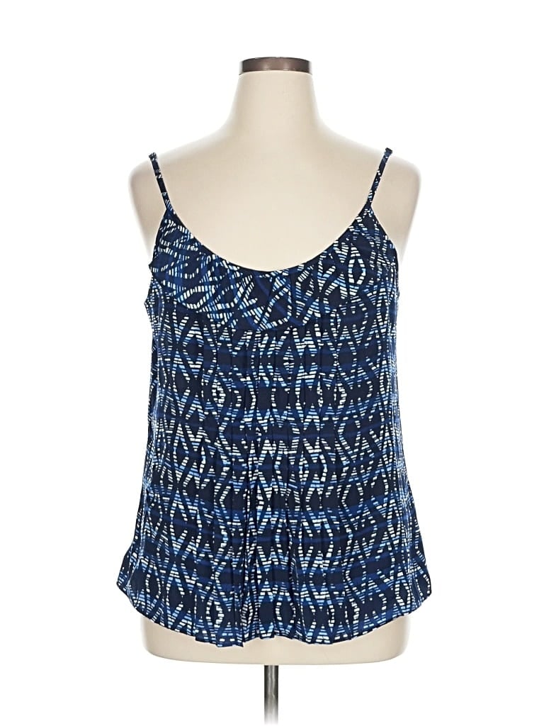 Pre-owned Gap Tank Top Blue Strapless Neckline Tops