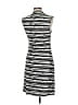 Max Studio Stripes Silver Casual Dress Size M - photo 2