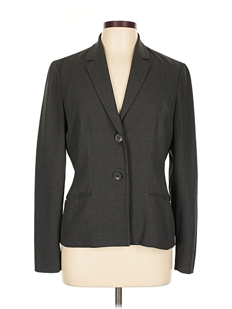 Pre-owned Ann Taylor Blazer Jacket In Gray