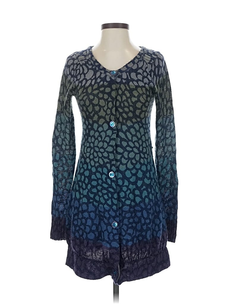 Pre-owned Moth Cardigan Sweater In Blue