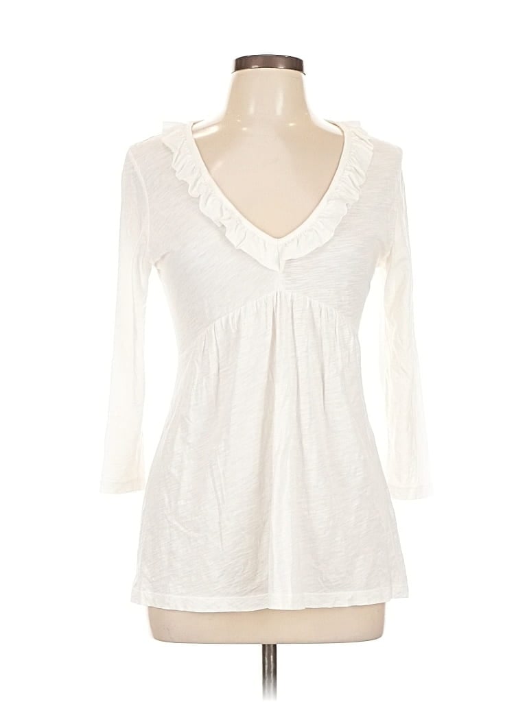 Click to view more detailed imagery on our partner's website Pre-owned Lilla P 3/4 Sleeve T-shirt In White